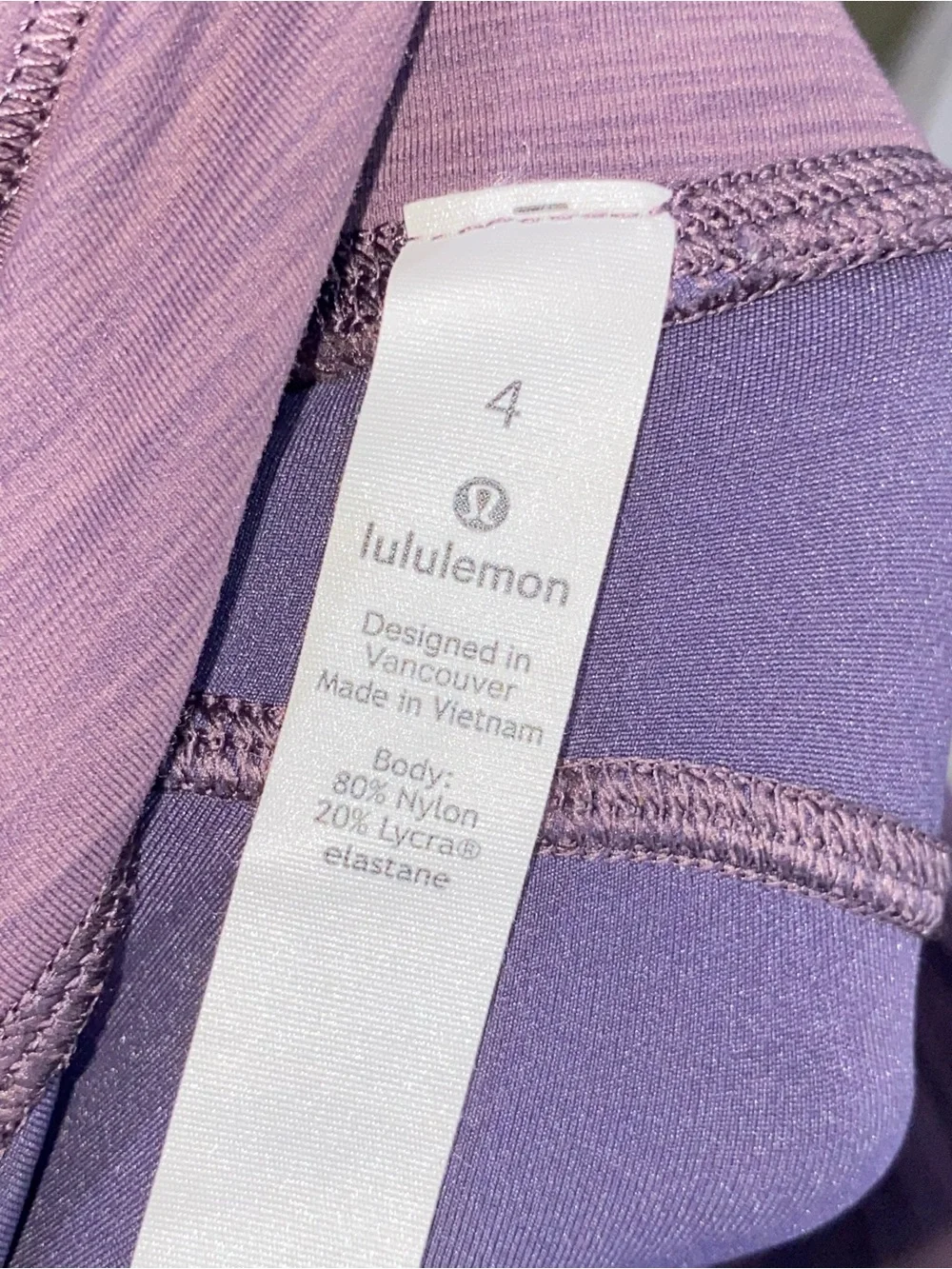 lululemon athletica Heathered Purple High-Rise Cropped Leggings‎